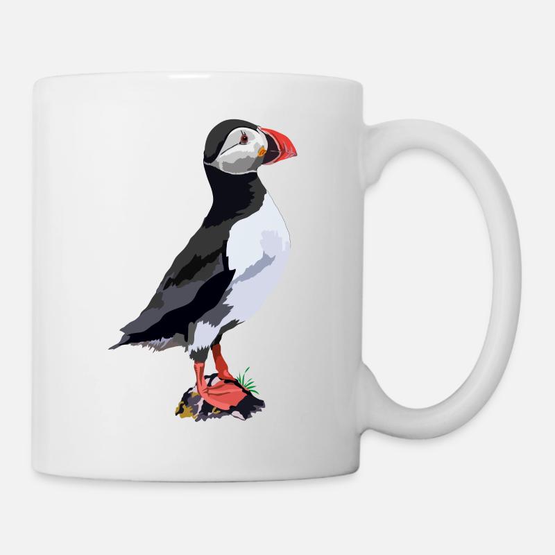 Papageitaucher - Tasse - Weiß