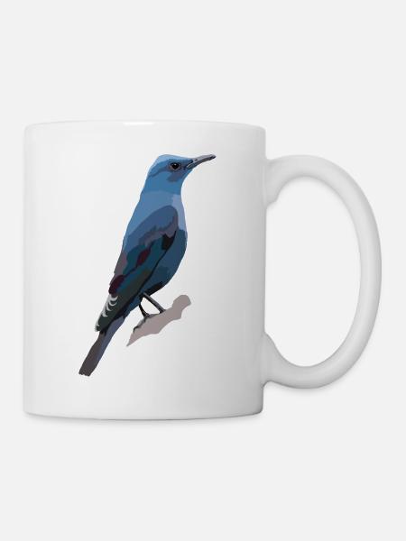 Blaumerle - Tasse - Weiß