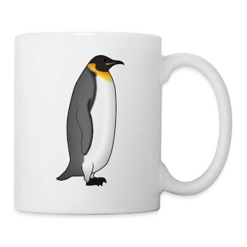 Kaiserpinguin steht - Tasse - Weiß - Rechts