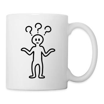 Question mark hommes - Line - Mug blanc - blanc - Droite
