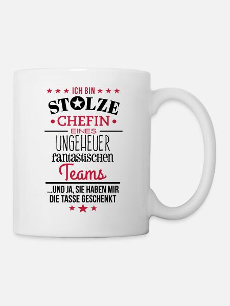 Ungeheuer fantastisches Team / Chefin Edition - Tasse - Weiß