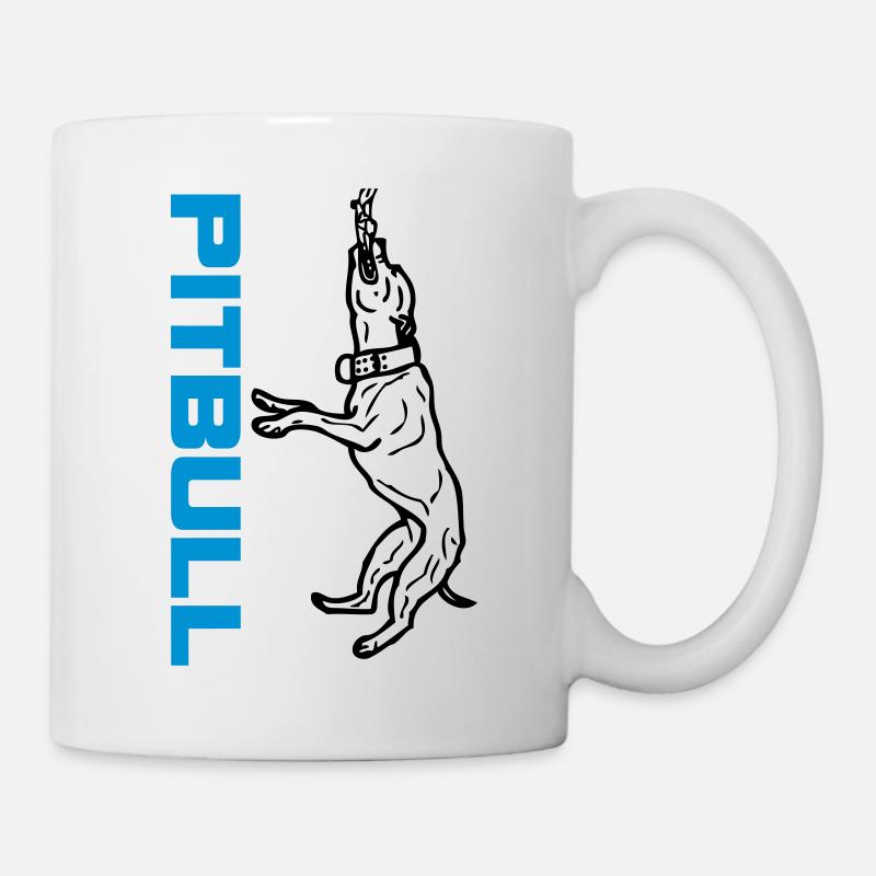 Pitbull play © www.dog-power.nl - Mug - white