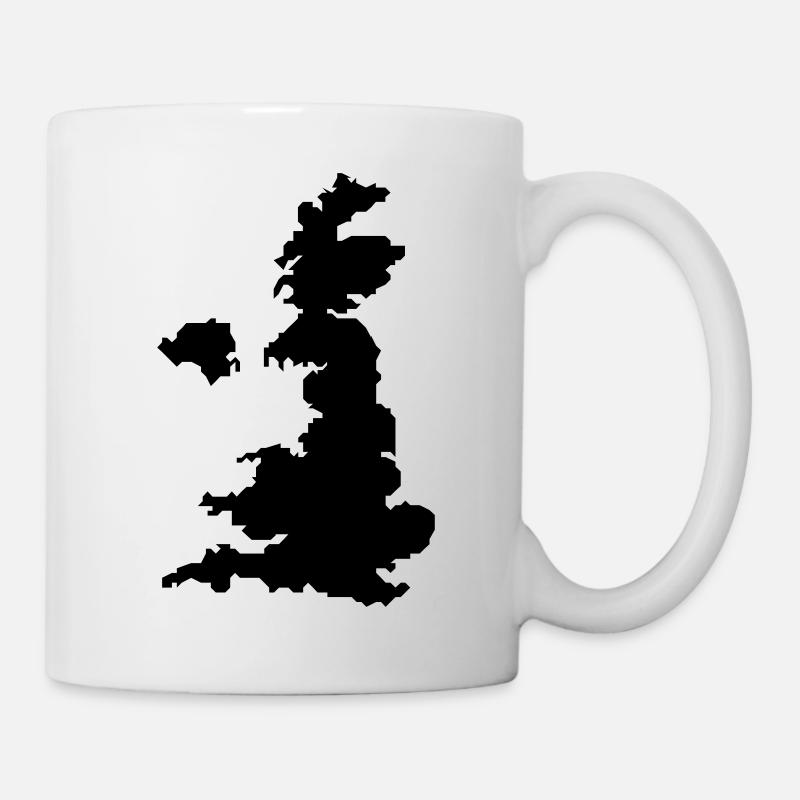 united kingdom uk map - Mug - white