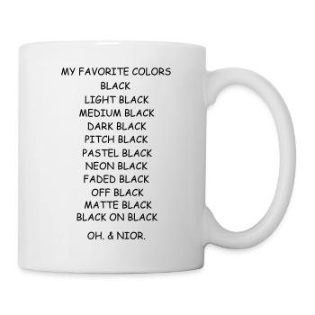 Black -1 - Tasse - Weiß - Rechts