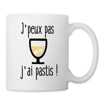 j'peux pas j'ai pastis - Mug blanc - blanc - Droite