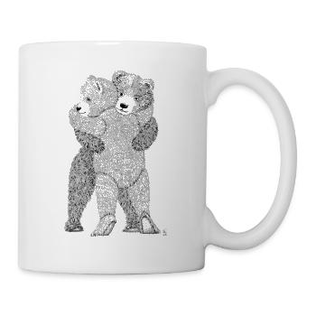 Große Bärenliebe - Tasse - Weiß - Rechts