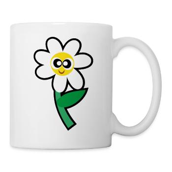 Flower / Blume - Tasse - Weiß - Rechts