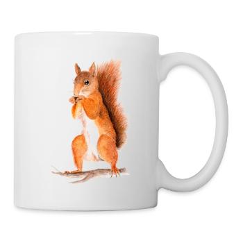 eichhörnchen - Tasse - Weiß - Rechts