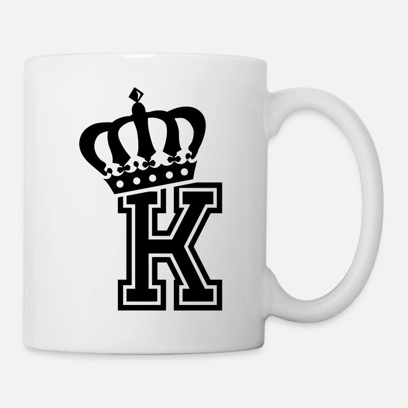 Lettre K - Mug blanc - blanc