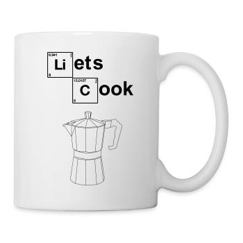 LETS COOK COFFEE / KAFFEE - Tasse - Weiß - Rechts
