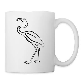 Flamingo - Tasse - Weiß - Rechts
