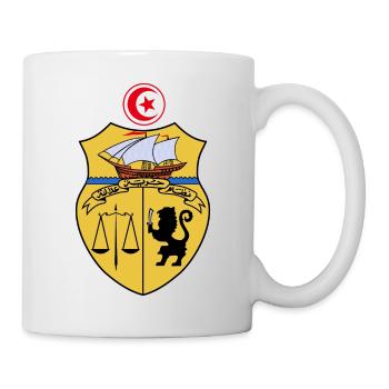 Tunisia Coat of Arms - Mug - white - Right