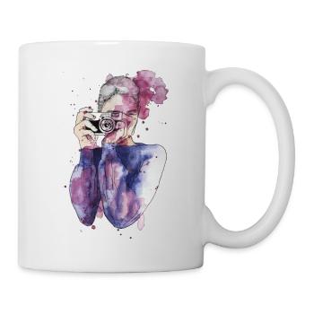 Selfie by carographic - Tasse - Weiß - Rechts
