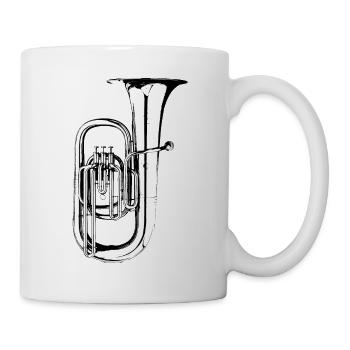 Tuba - Mug blanc - blanc - Droite