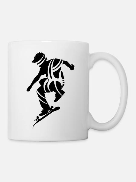 Skateboarder - Mug blanc - blanc