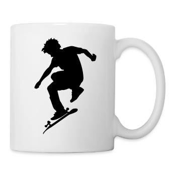 Skateboarder - Mug blanc - blanc - Droite