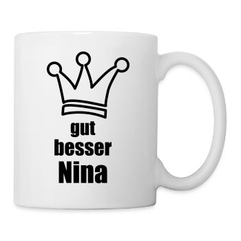Nina - Tasse - Weiß - Rechts