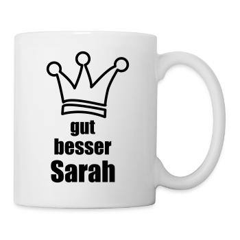 Sarah - Tasse - Weiß - Rechts