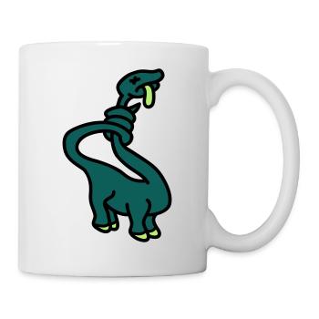 stranglesaurus_dino_3c - Mug - white - Right