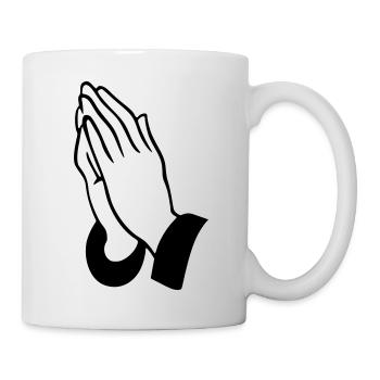 Beten - Tasse - Weiß - Rechts