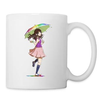 Rainbow Manga Girl 2 - Mug blanc - blanc - Droite