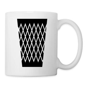 Geripptes Glas - Apfelwein #Geripptes #069 #FFM - Tasse - Weiß - Rechts