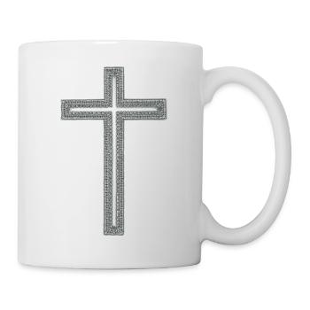 Kreuz - Tasse - Weiß - Rechts