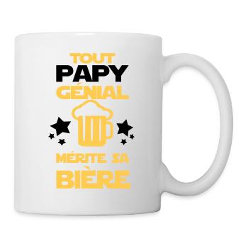 tout papy génial - Mug blanc - blanc - Droite