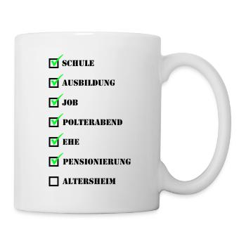 pensionierung - Tasse - Weiß - Rechts
