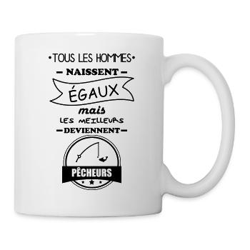 hommes pêcheurs,cadeau pêche - Mug blanc - blanc - Droite