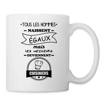 hommes cuisiniers,cuisinier,cuisine - Mug blanc - blanc - Droite