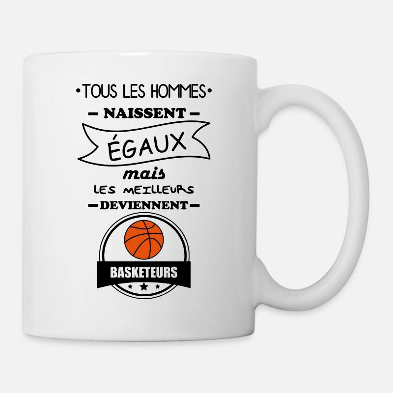 hommes basketeurs,basket,basket-ball - Mug blanc - blanc