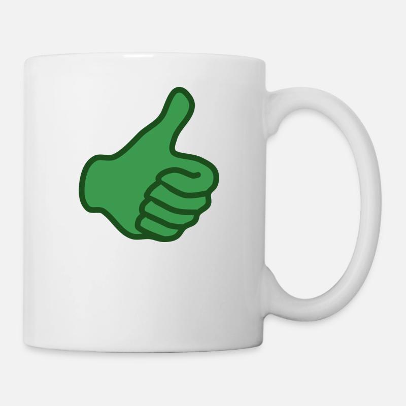 Grüner Daumen - Tasse - Weiß