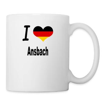 I Love Germany Home Ansbach - Tasse - Weiß - Rechts