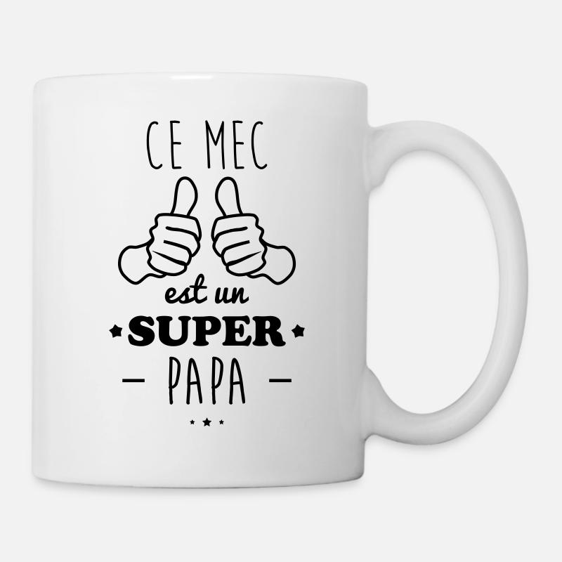 Ce mec est un super papa,cadeau père - Mug blanc - blanc