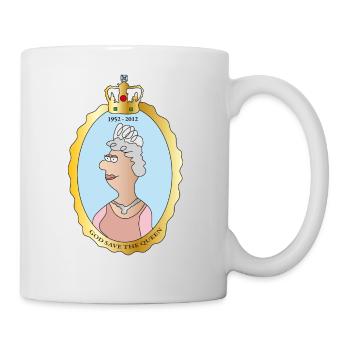 Queen Elizabeth II Großbritannien England Königin - Tasse - Weiß - Rechts