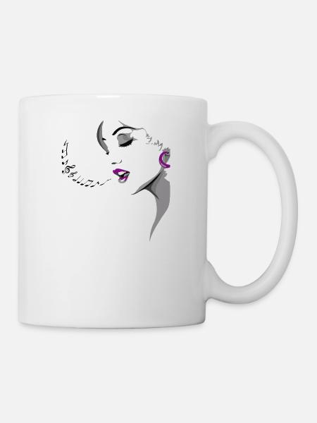 Sängerin - Tasse - Weiß