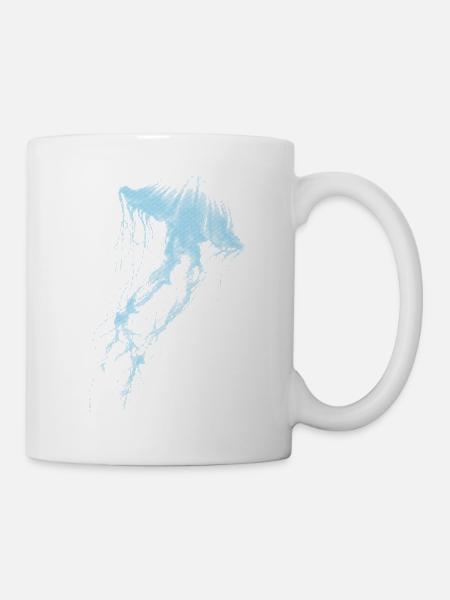 Kwalle émeutes bleu - Mug blanc - blanc