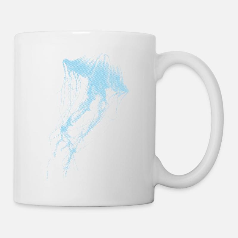 Kwalle émeutes bleu - Mug blanc - blanc