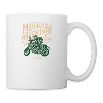 Motorcycle Adventure - Tasse - Weiß - Rechts