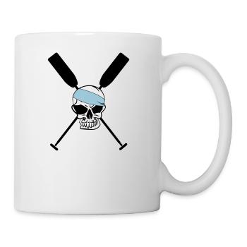 Paddle oars crossed skull skull Skull 3c - Mug - white - Right