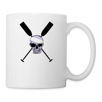 Totenkopf Paddel Ruder Kanu Drachenboot - Tasse - Weiß - Rechts
