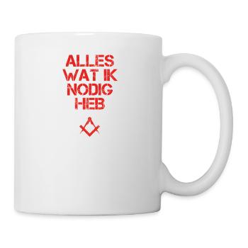 presentje wat ik nodig architekt zimmermann - Tasse - Weiß - Rechts