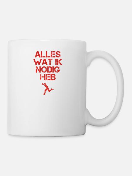 presentje wat ik nodig baseball - Tasse - Weiß