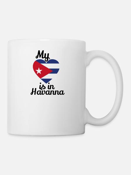 mon cœur havane cuba cuban cuba Cuba - Mug blanc - blanc