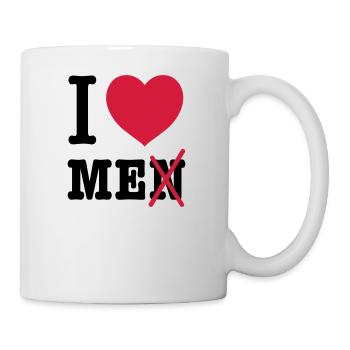 I love me pride pride ego satire Narcissus in love - Mug - white - Right