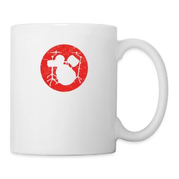 Geschenk DRUMMER SCHLAGZEUG drums - Tasse - Weiß - Rechts