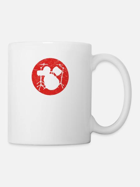 Cadeaux tambours DRUMMER PERCUSSION - Mug blanc - blanc