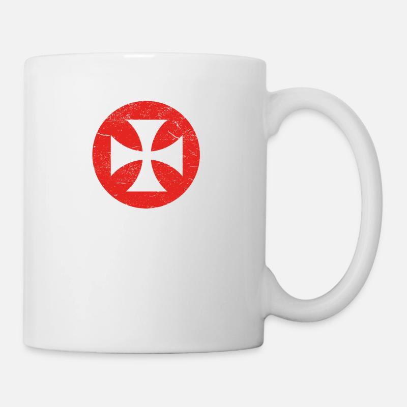 Geschenk iron cross biker rocker eisernes kreuz bi - Tasse - Weiß