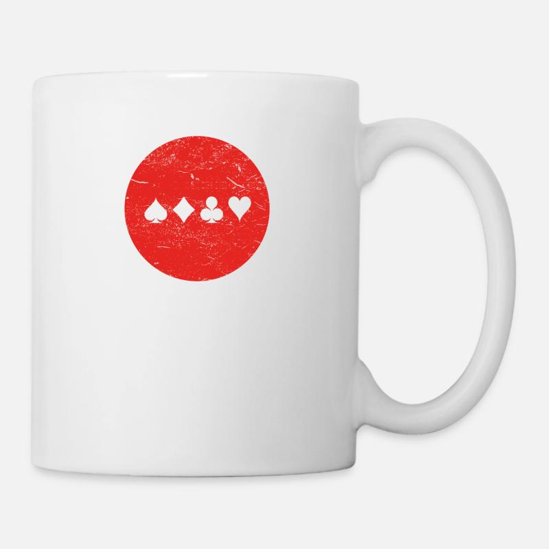 Geschenk poker pokern - Tasse - Weiß
